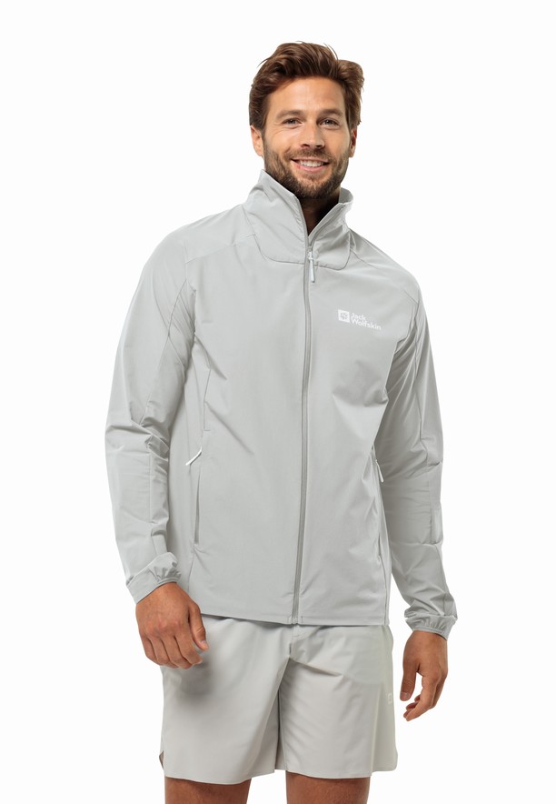 Grey Men Jack Wolfskin Prelight Jackets | 29079086