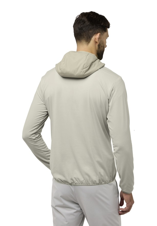Grey Men Jack Wolfskin Prelightrail Hoody T Shirts | 22633633