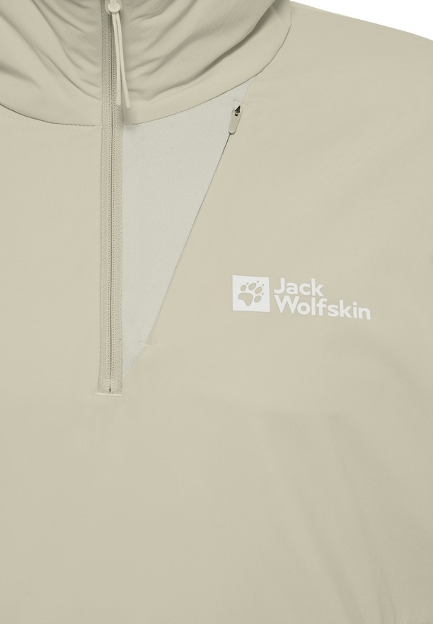 Grey Men Jack Wolfskin Prelightrail Hoody T Shirts | 22633633
