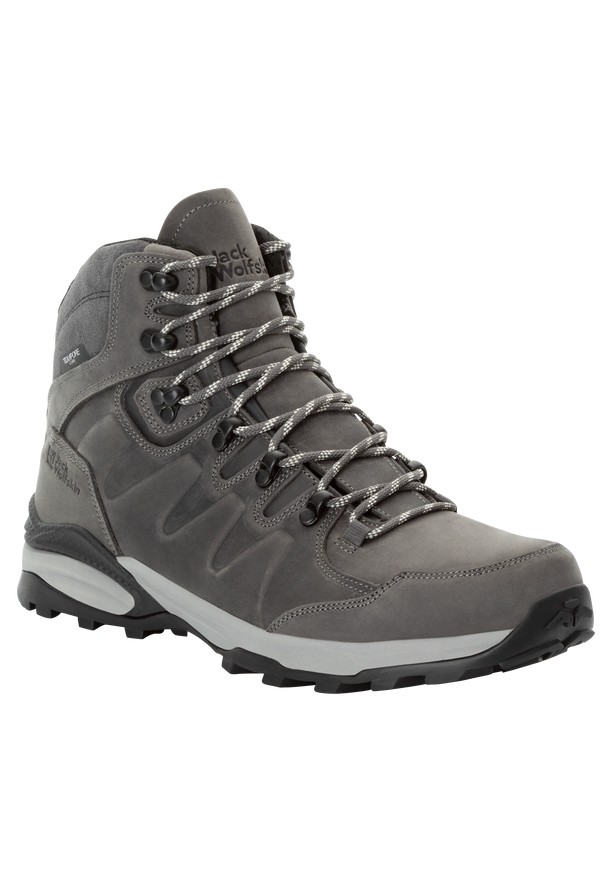 Grey Men Jack Wolfskin Refugio Prime Texapore Mid Hiking Shoes | 80149153