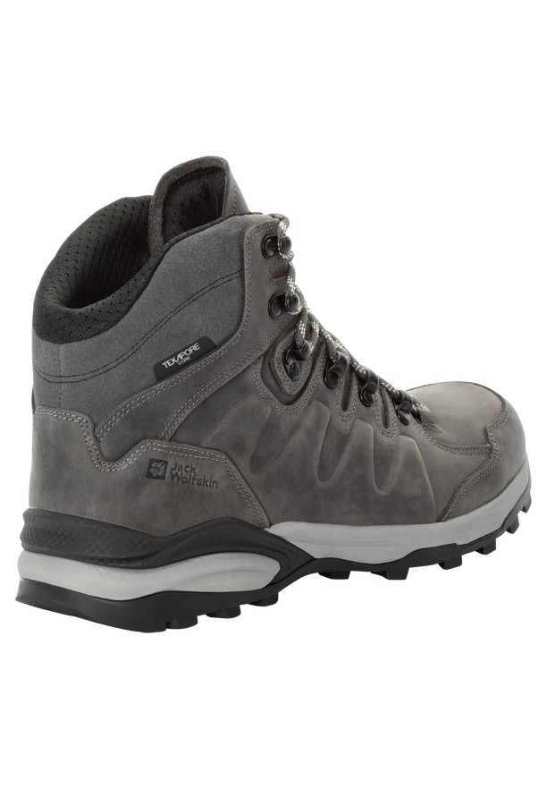 Grey Men Jack Wolfskin Refugio Prime Texapore Mid Hiking Shoes | 80149153