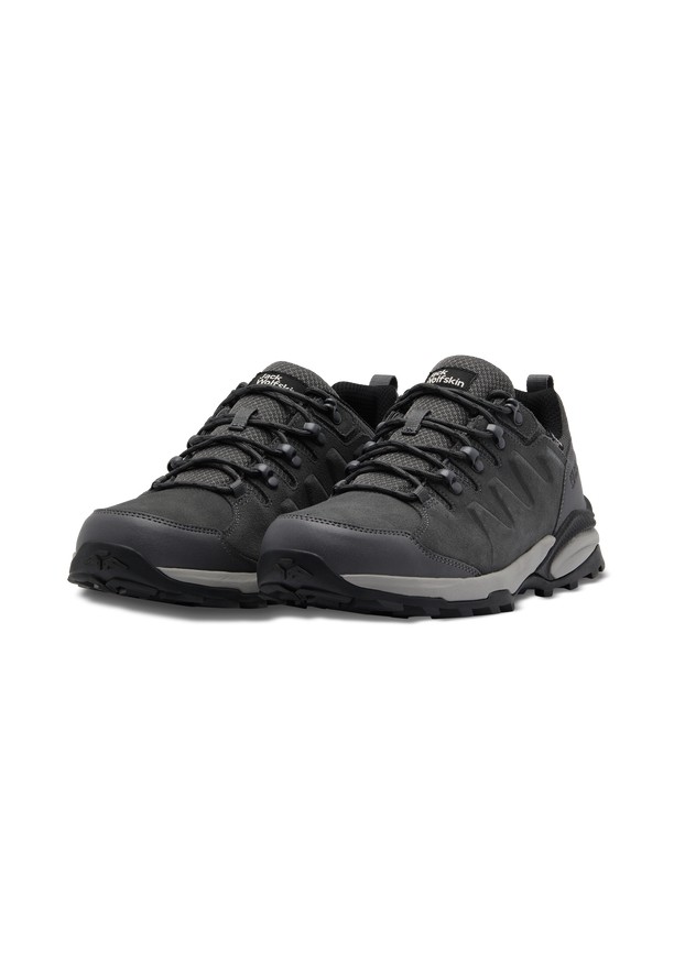 Grey Men Jack Wolfskin Refugio Texapore Low Hiking Shoes | 39482069