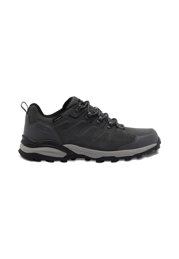 Grey Men Jack Wolfskin Refugio Texapore Low Hiking Shoes | 39482069