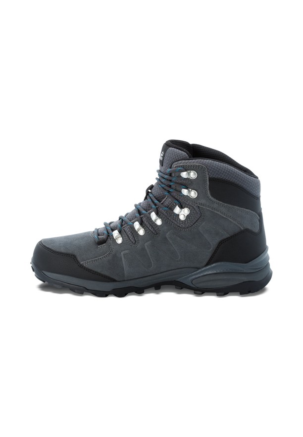 Grey Men Jack Wolfskin Refugio Texapore Mid Hiking Shoes | 23340477