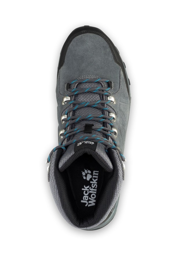Grey Men Jack Wolfskin Refugio Texapore Mid Hiking Shoes | 23340477