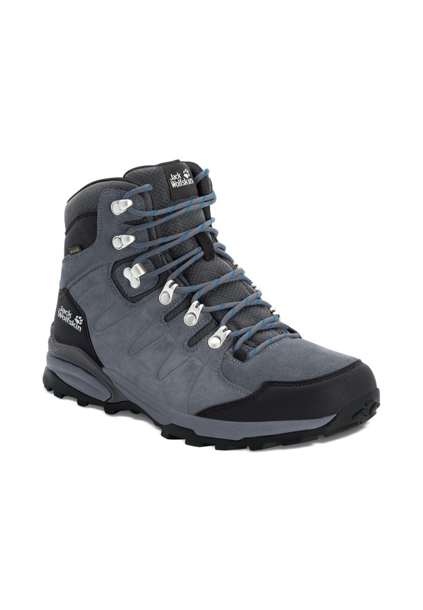 Grey Men Jack Wolfskin Refugio Texapore Mid Hiking Shoes | 23340477