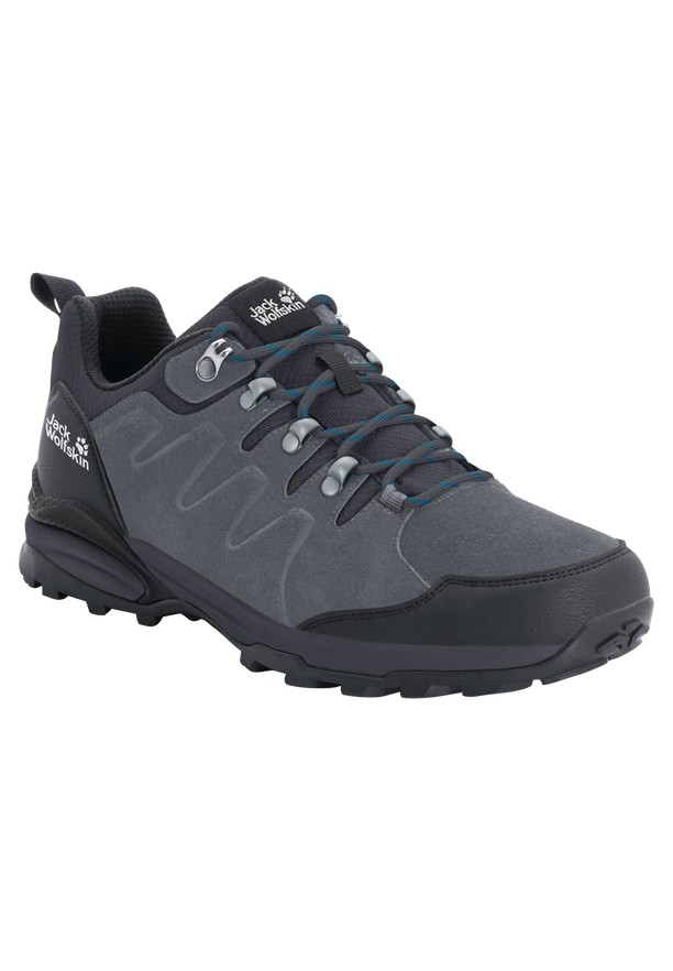Grey Men Jack Wolfskin Refugio Texapore Low Hiking Shoes | 50611656