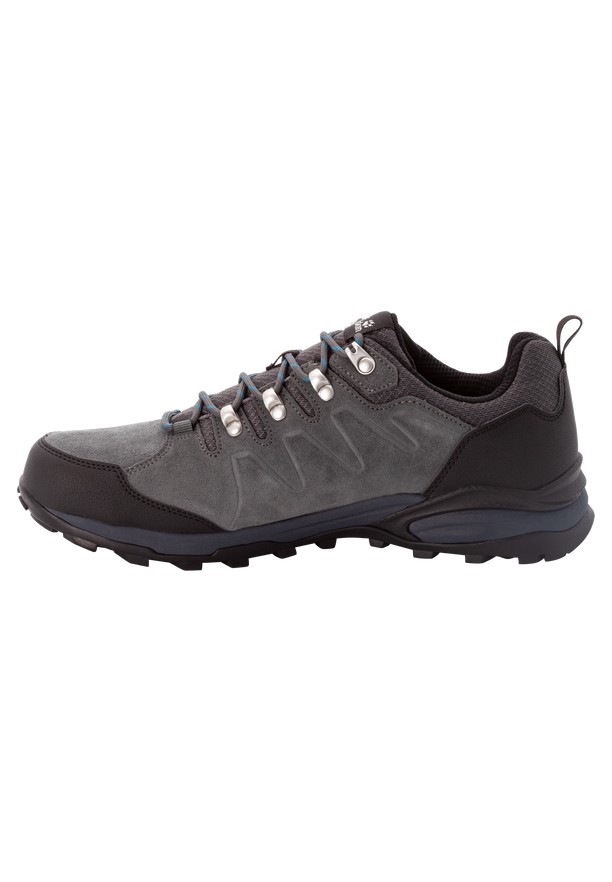 Grey Men Jack Wolfskin Refugio Texapore Low Hiking Shoes | 50611656