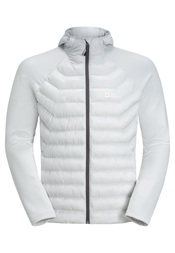 Grey Men Jack Wolfskin Routeburn Pro Hybrid Jackets | 79165607