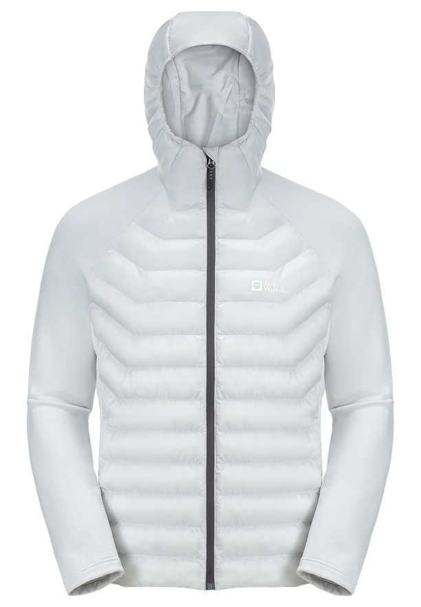 Grey Men Jack Wolfskin Routeburn Pro Hybrid Jackets | 79165607