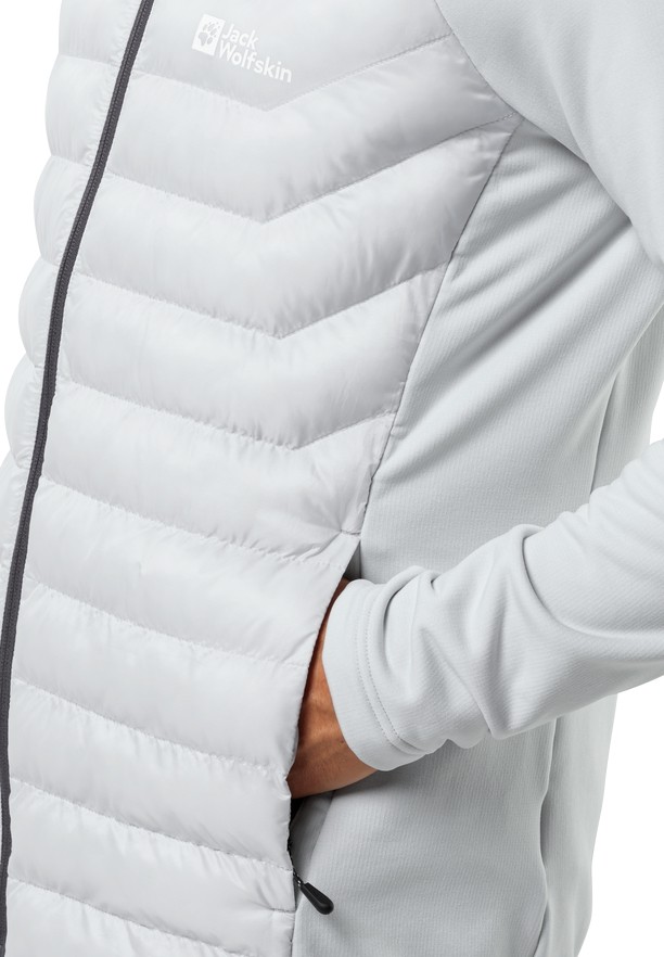 Grey Men Jack Wolfskin Routeburn Pro Hybrid Jackets | 79165607