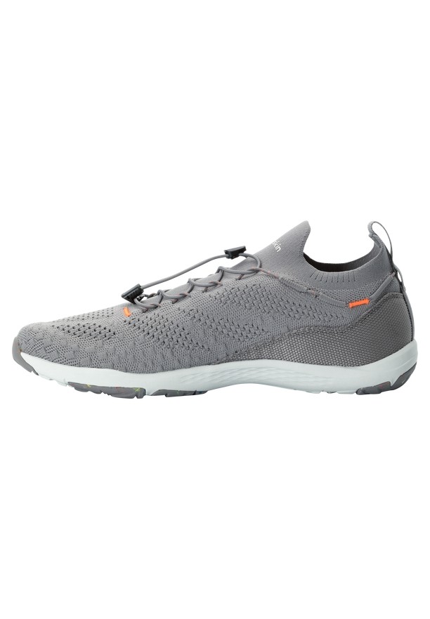 Grey Men Jack Wolfskin Spirit Knit Low Sneakers | 20441835