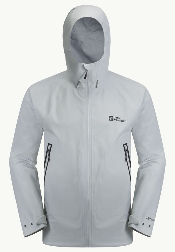 Grey Men Jack Wolfskin Tapeless 2.0 Rain Jackets | 80345256