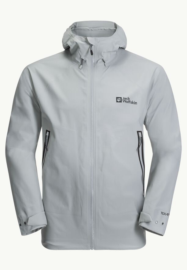 Grey Men Jack Wolfskin Tapeless 2.0 Rain Jackets | 80345256