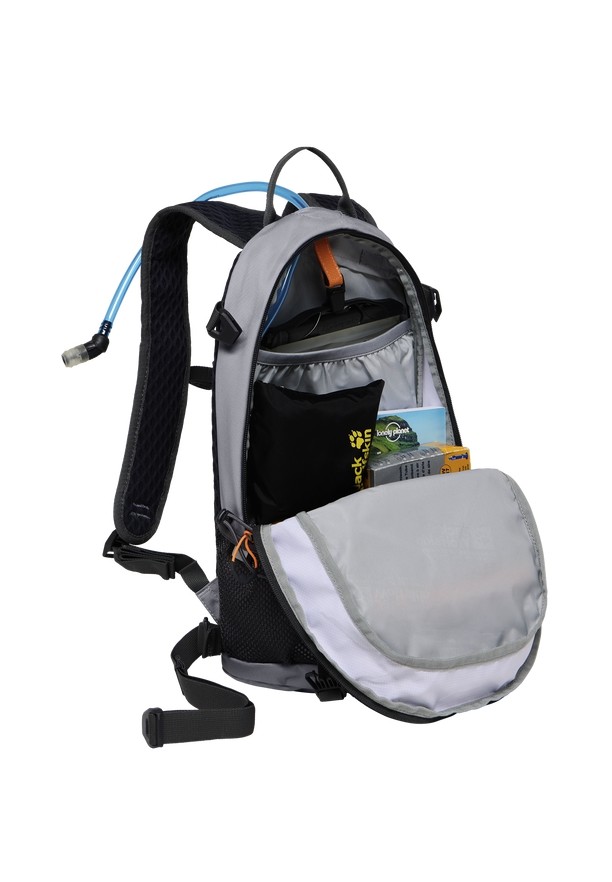 Grey Men Jack Wolfskin Velocity 12 Bike Backpack | 78315959