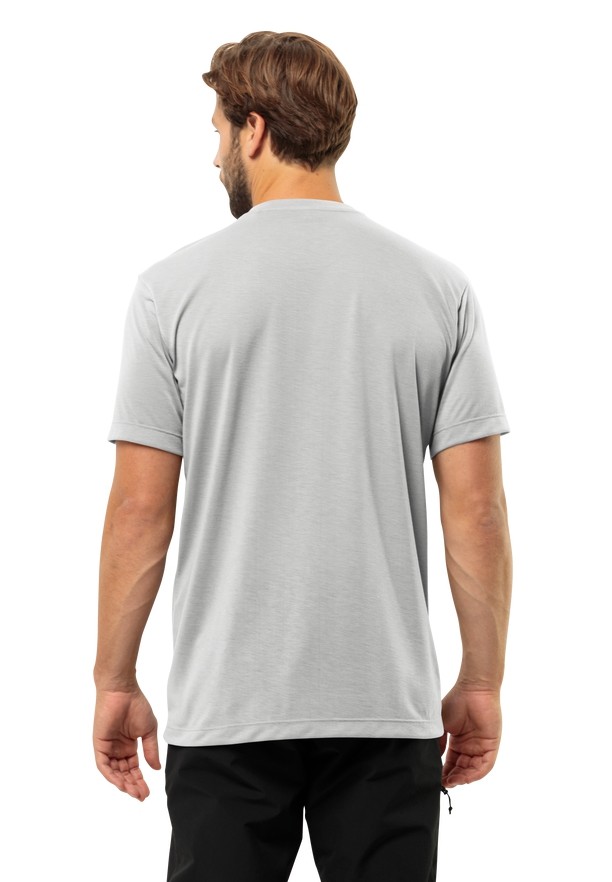 Grey Men Jack Wolfskin Vonnan S/s T Shirts | 35727383