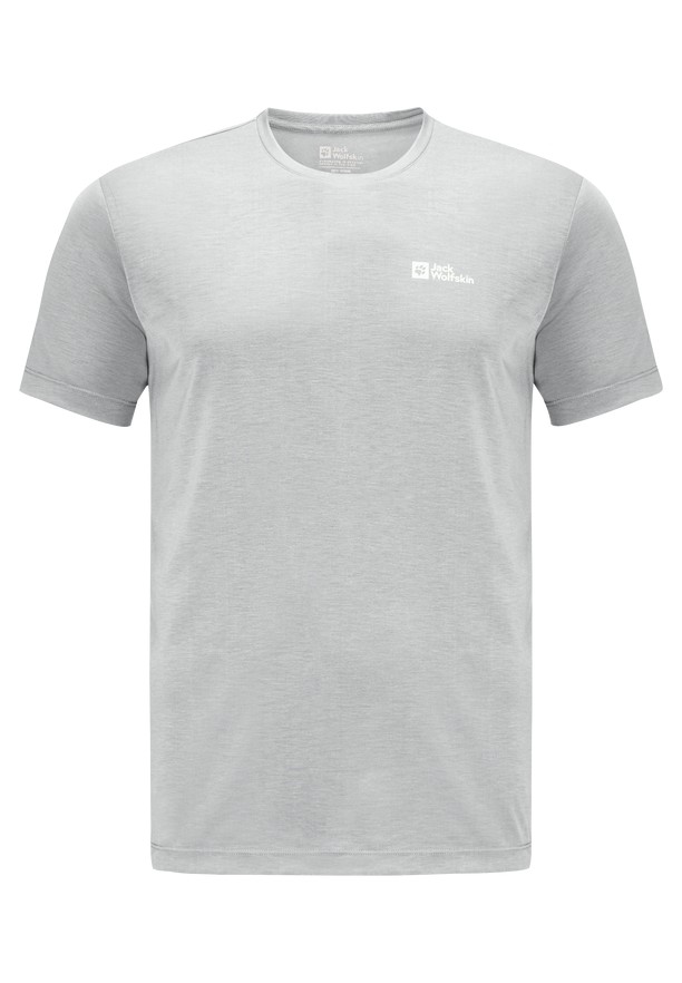Grey Men Jack Wolfskin Vonnan S/s T Shirts | 35727383