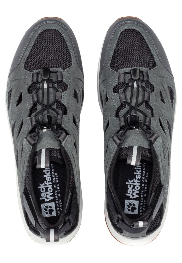 Grey Men Jack Wolfskin Woodland 2 Hybrid Low Hiking Shoes | 76496633