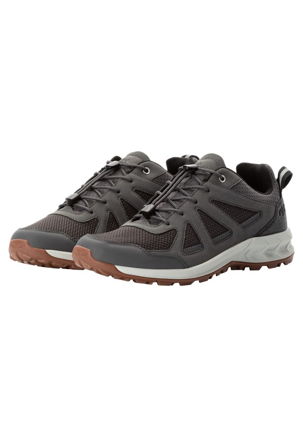 Grey Men Jack Wolfskin Woodland 2 Vent Low Hiking Shoes | 40456545