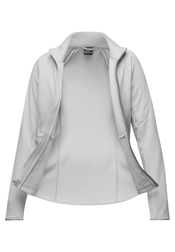 Grey Women Jack Wolfskin Alpgrat Fz Fleece Jackets | 43664988
