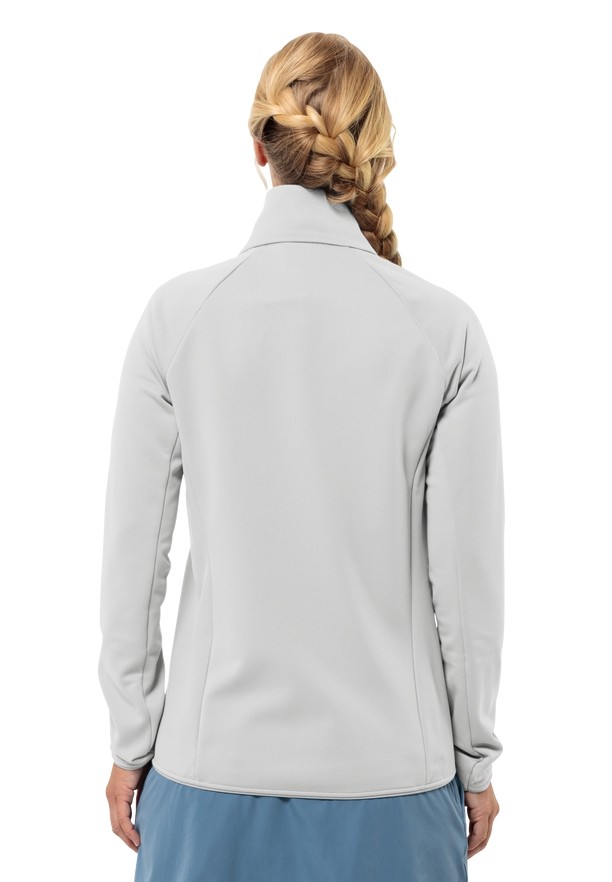 Grey Women Jack Wolfskin Alpgrat Fz Fleece Jackets | 43664988