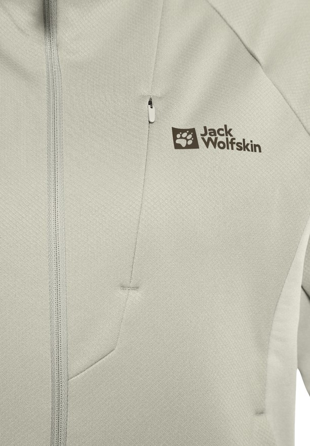 Grey Women Jack Wolfskin Alpgrat Xt Fleece Jackets | 78953591
