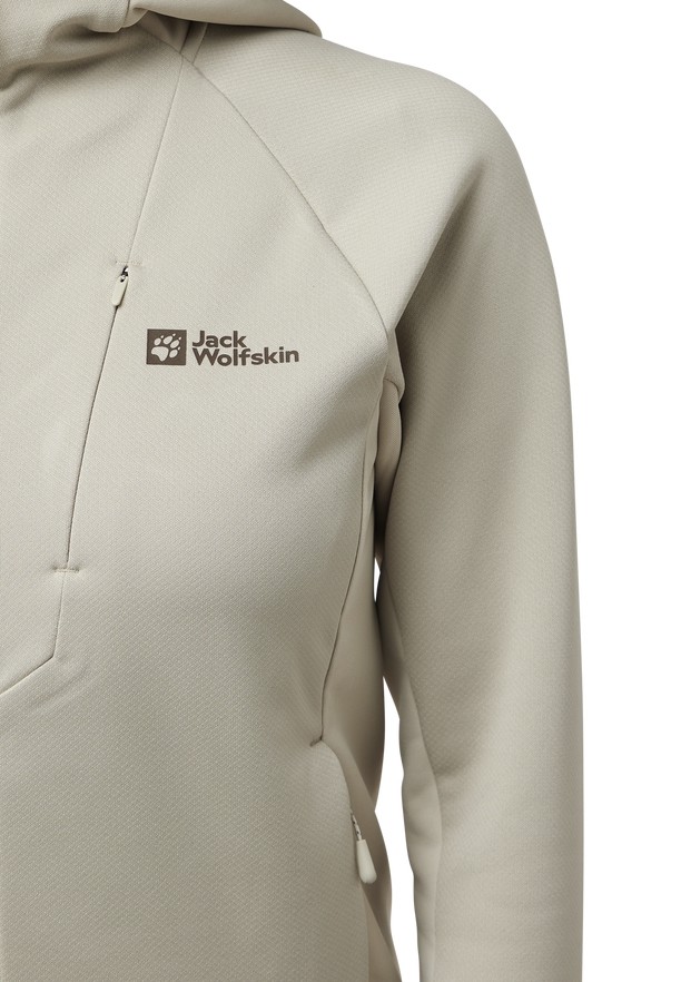 Grey Women Jack Wolfskin Alpgrat Xt Fleece Jackets | 78953591