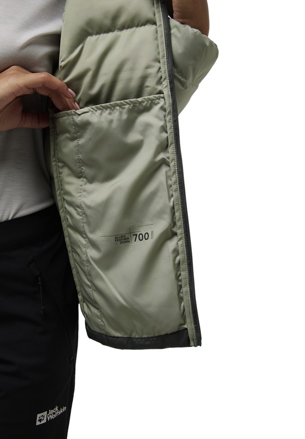 Grey Women Jack Wolfskin Ather Down Jackets | 46139567