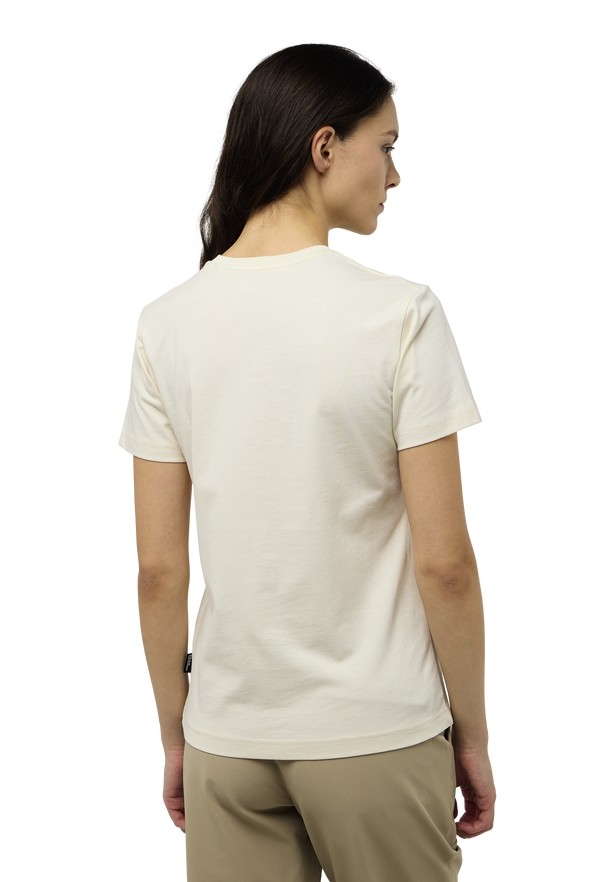 Grey Women Jack Wolfskin Bergblick T Shirts | 18468962