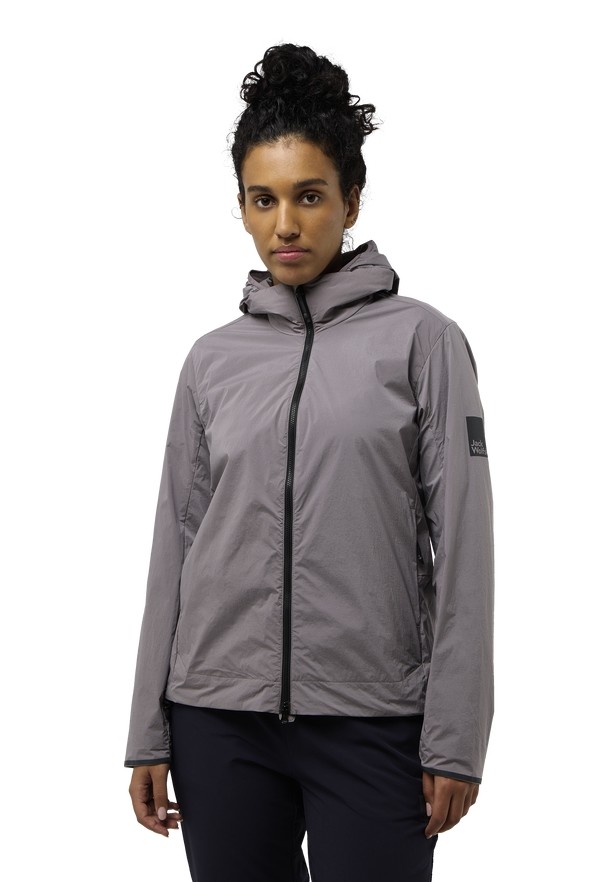 Grey Women Jack Wolfskin Bike Commute Xt Jackets | 39034715