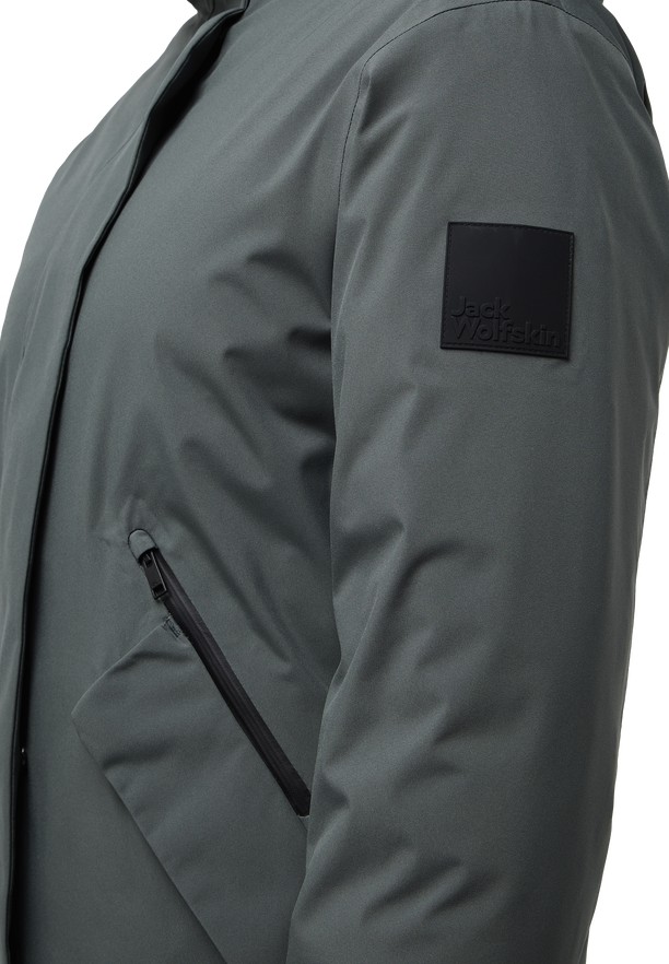 Grey Women Jack Wolfskin Brandenburger Coats | 39010973