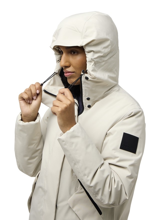 Grey Women Jack Wolfskin Brandenburger Coats | 36437676