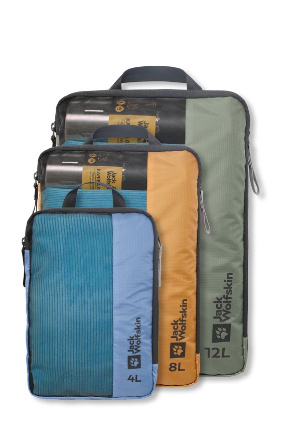 Grey Women Jack Wolfskin Compression Cube Set Daypack | 13623997