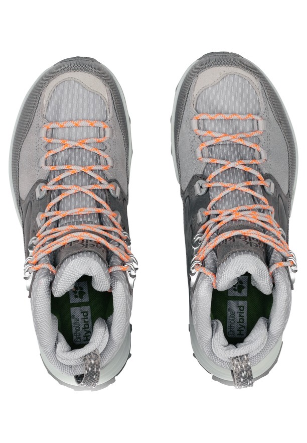 Grey Women Jack Wolfskin Cyrox Texapore Mid Hiking Shoes | 93254202