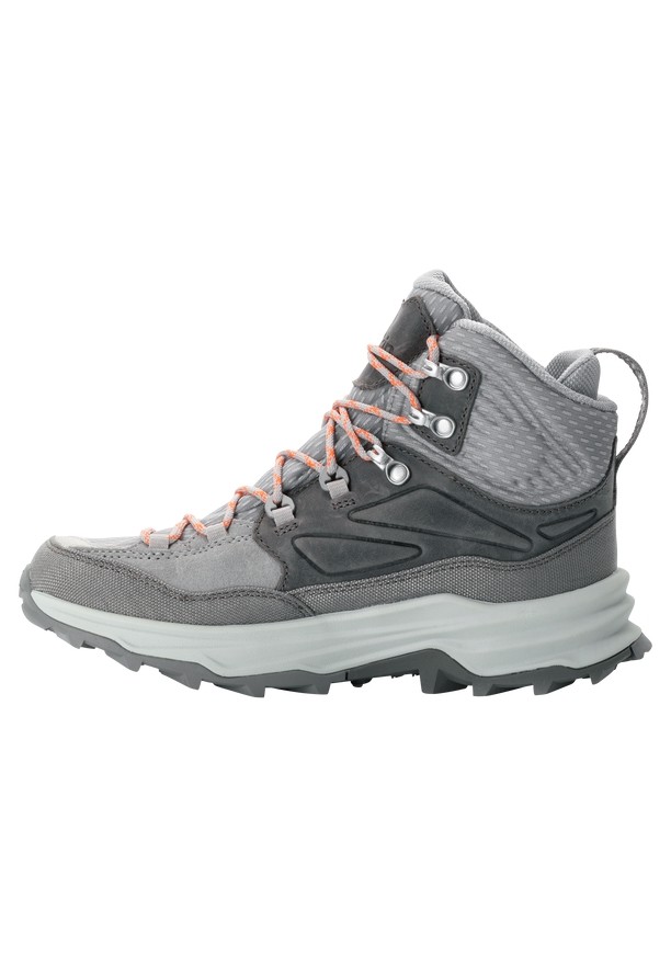 Grey Women Jack Wolfskin Cyrox Texapore Mid Hiking Shoes | 93254202