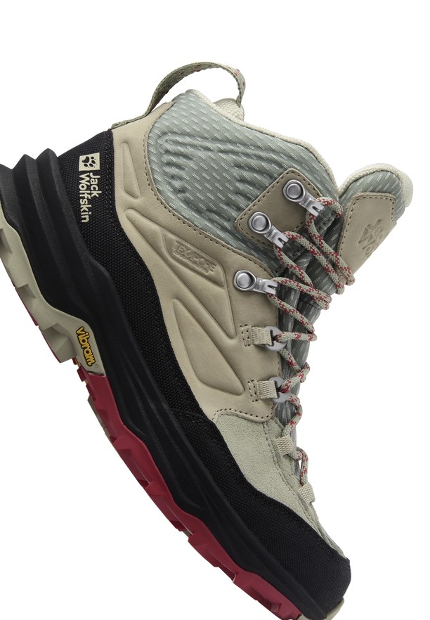 Grey Women Jack Wolfskin Cyrox Texapore Mid Hiking Shoes | 93143579