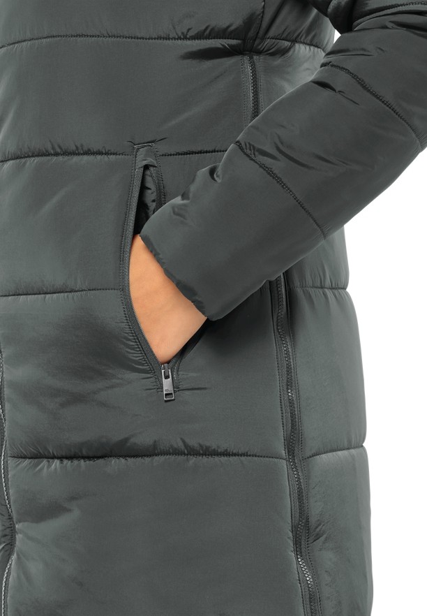 Grey Women Jack Wolfskin Eisbach Coats | 11212152