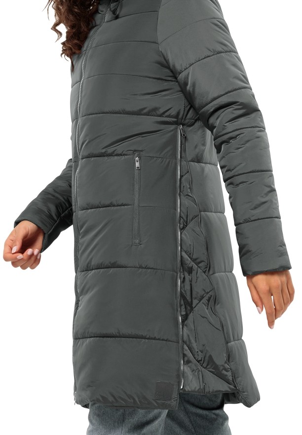 Grey Women Jack Wolfskin Eisbach Coats | 11212152