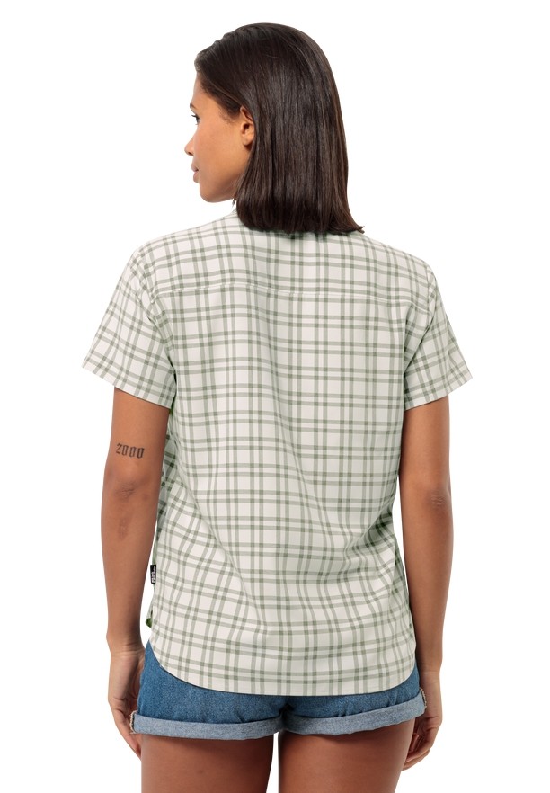 Grey Women Jack Wolfskin Febla Shirts | 50572931