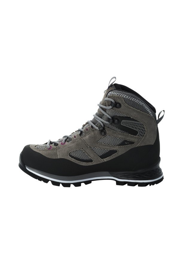 Grey Women Jack Wolfskin Force Crest Texapore Mid Hiking Shoes | 38255007