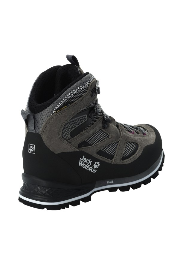 Grey Women Jack Wolfskin Force Crest Texapore Mid Hiking Shoes | 38255007