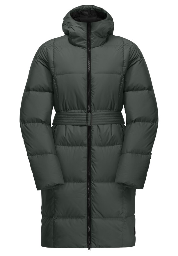 Grey Women Jack Wolfskin Frozen Lake Down Coats | 29367577