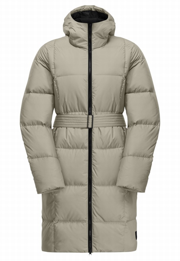 Grey Women Jack Wolfskin Frozen Lake Down Coats | 25111381