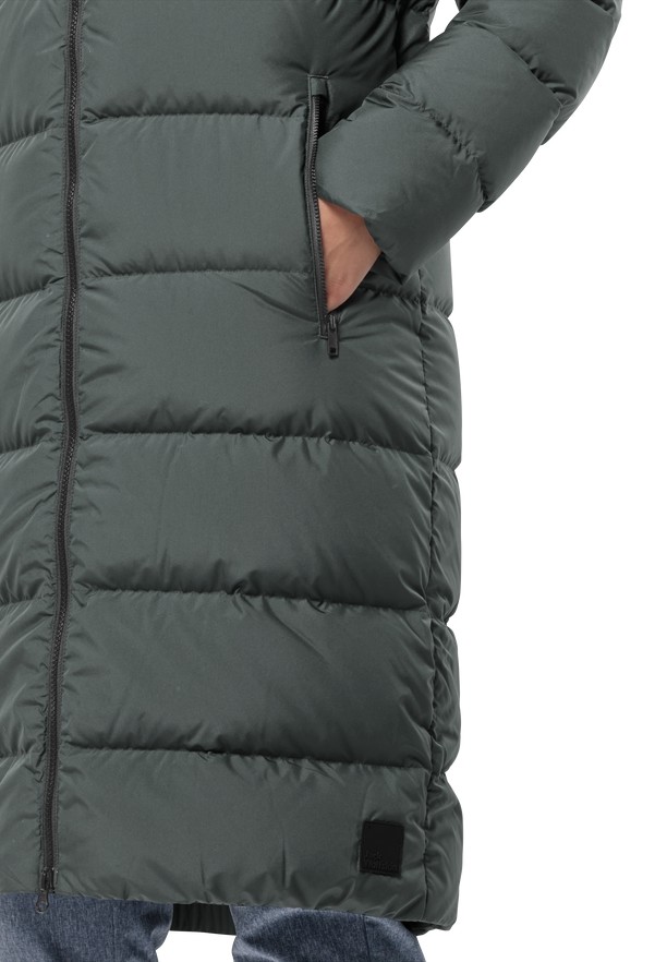Grey Women Jack Wolfskin Frozen Palace Down Coats | 15640618