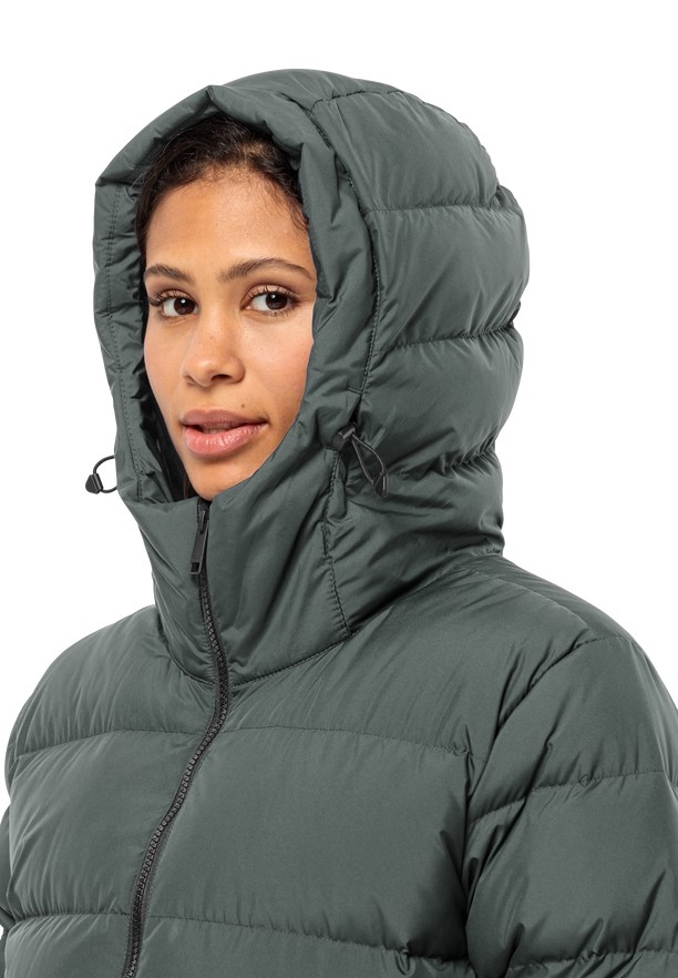 Grey Women Jack Wolfskin Frozen Palace Down Coats | 15640618