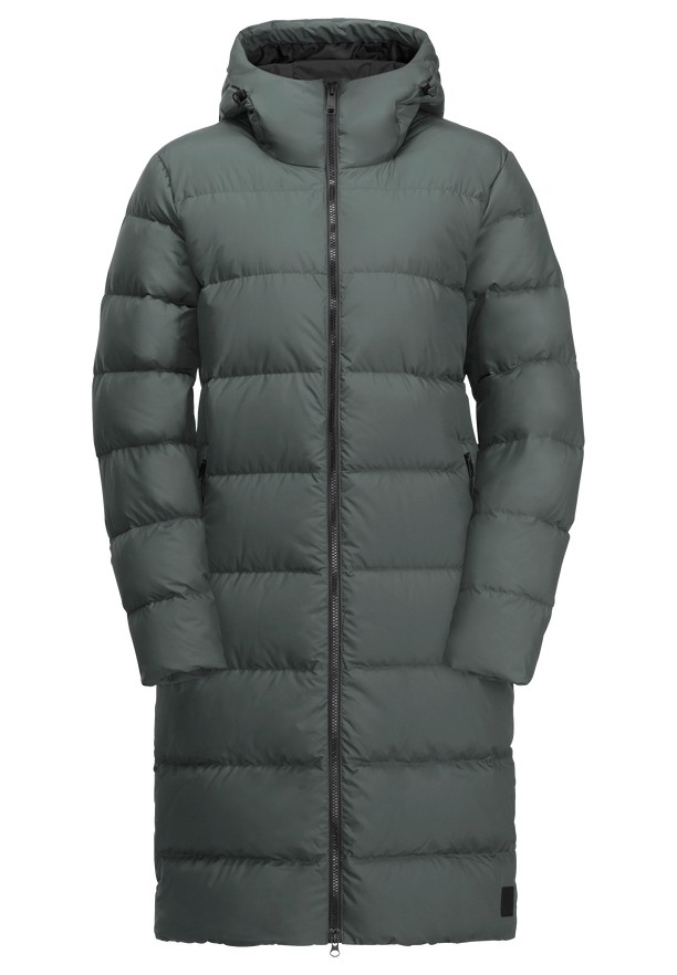 Grey Women Jack Wolfskin Frozen Palace Down Coats | 15640618