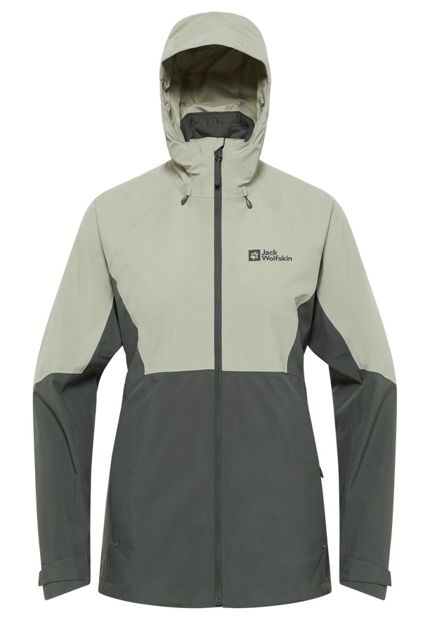 Grey Women Jack Wolfskin Glaabach 3in1 Jackets | 34671324