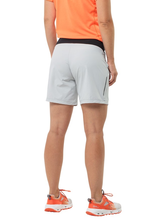 Grey Women Jack Wolfskin Gravex Shorts | 20519194