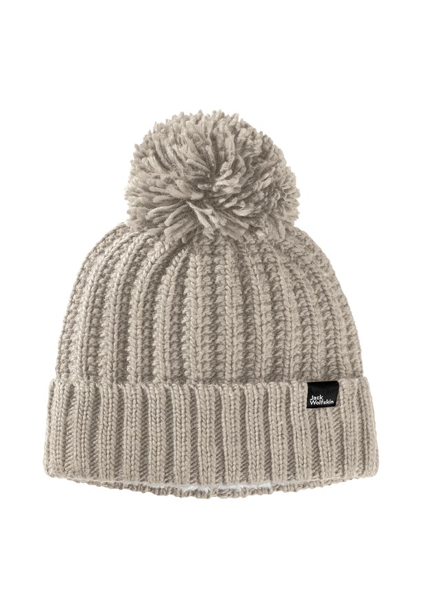 Grey Women Jack Wolfskin Highloft Knit Beanie | 51107753