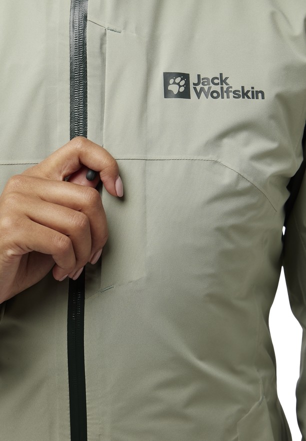 Grey Women Jack Wolfskin Hunberg 3in1 Jackets | 31494392